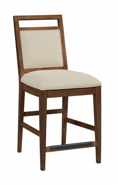 NOOK HEWNED MAPLE UPHOLSTERED COUNTER CHAIR | Adcock Furniture & Design