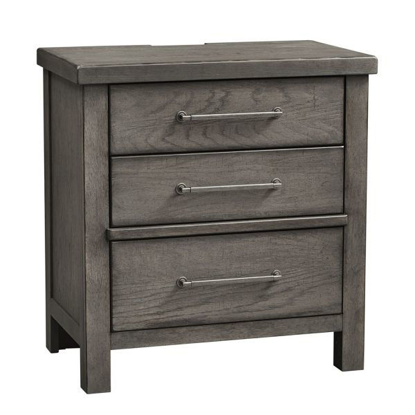 GRAY MODERN FARMHOUSE NIGHTSTAND Adcock Furniture & Design