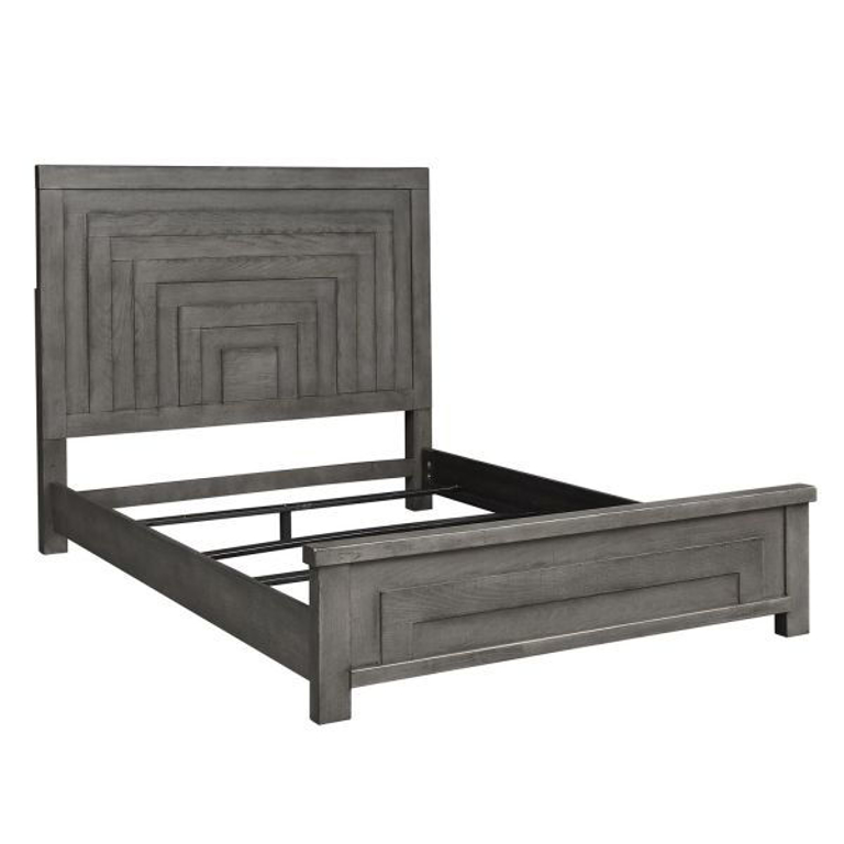 GRAY MODERN FARMHOUSE QUEEN BED Adcock Furniture & Design