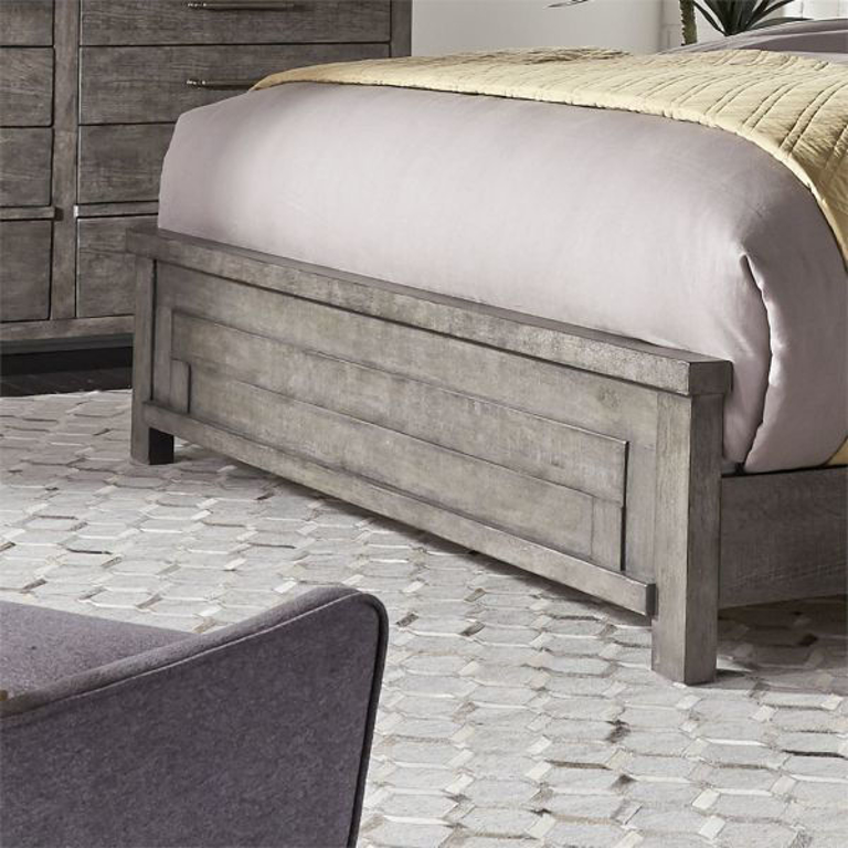 GRAY MODERN FARMHOUSE QUEEN BED Adcock Furniture & Design