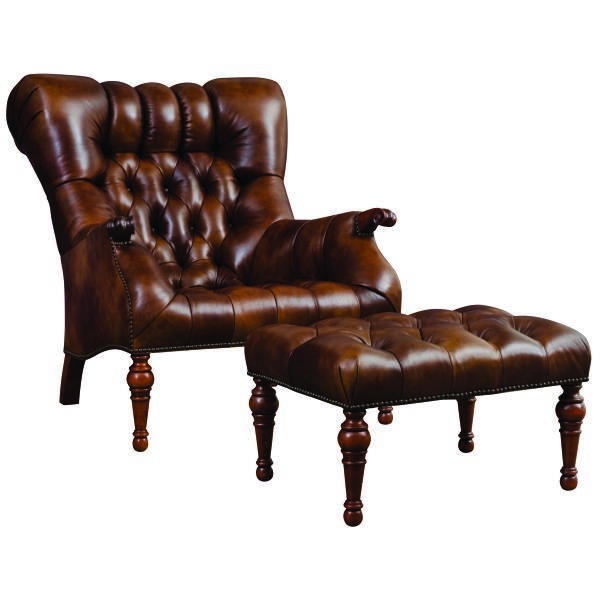 Picture of LEOPOLD CHAIR & OTTOMAN GROUP